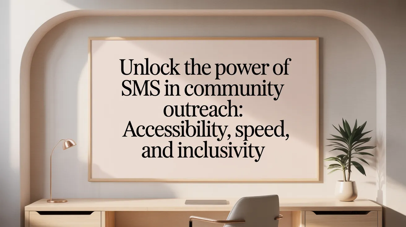 Unlock the Power of SMS in Community Outreach: Accessibility, Speed, and Inclusivity