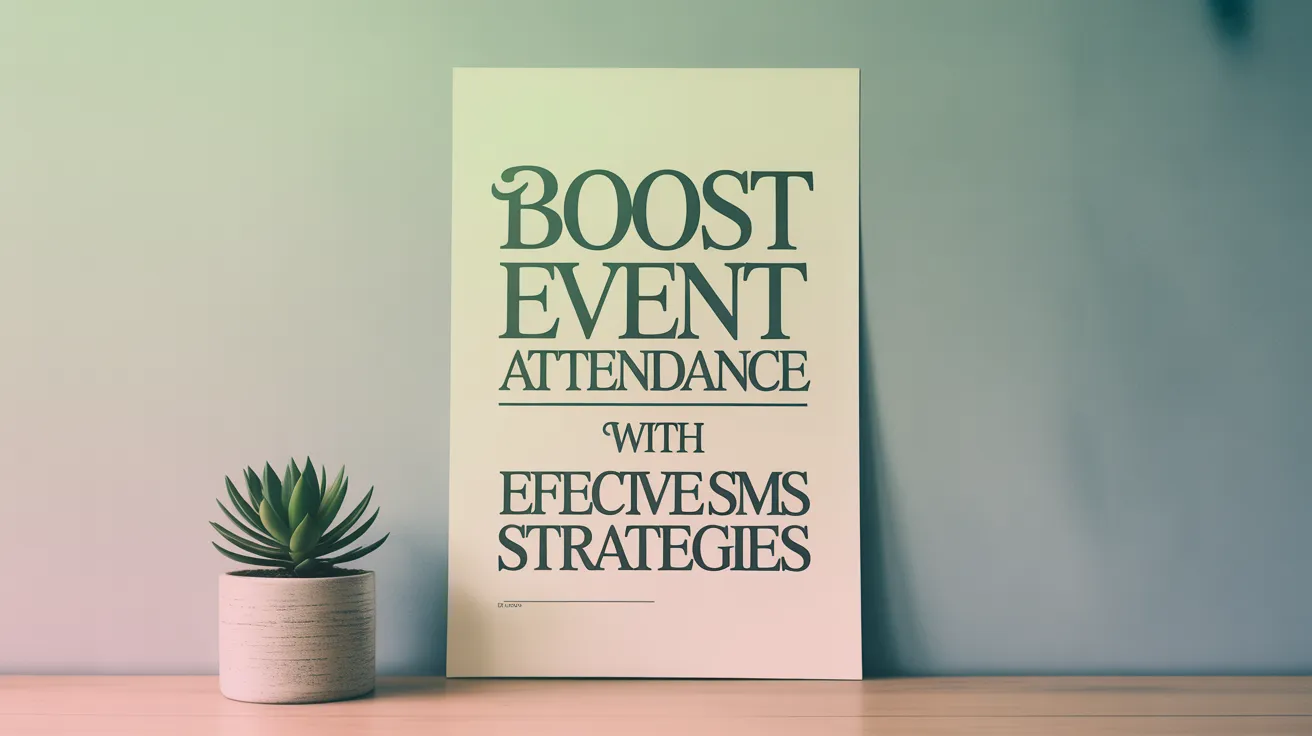 Boost Event Attendance with Effective SMS Strategies