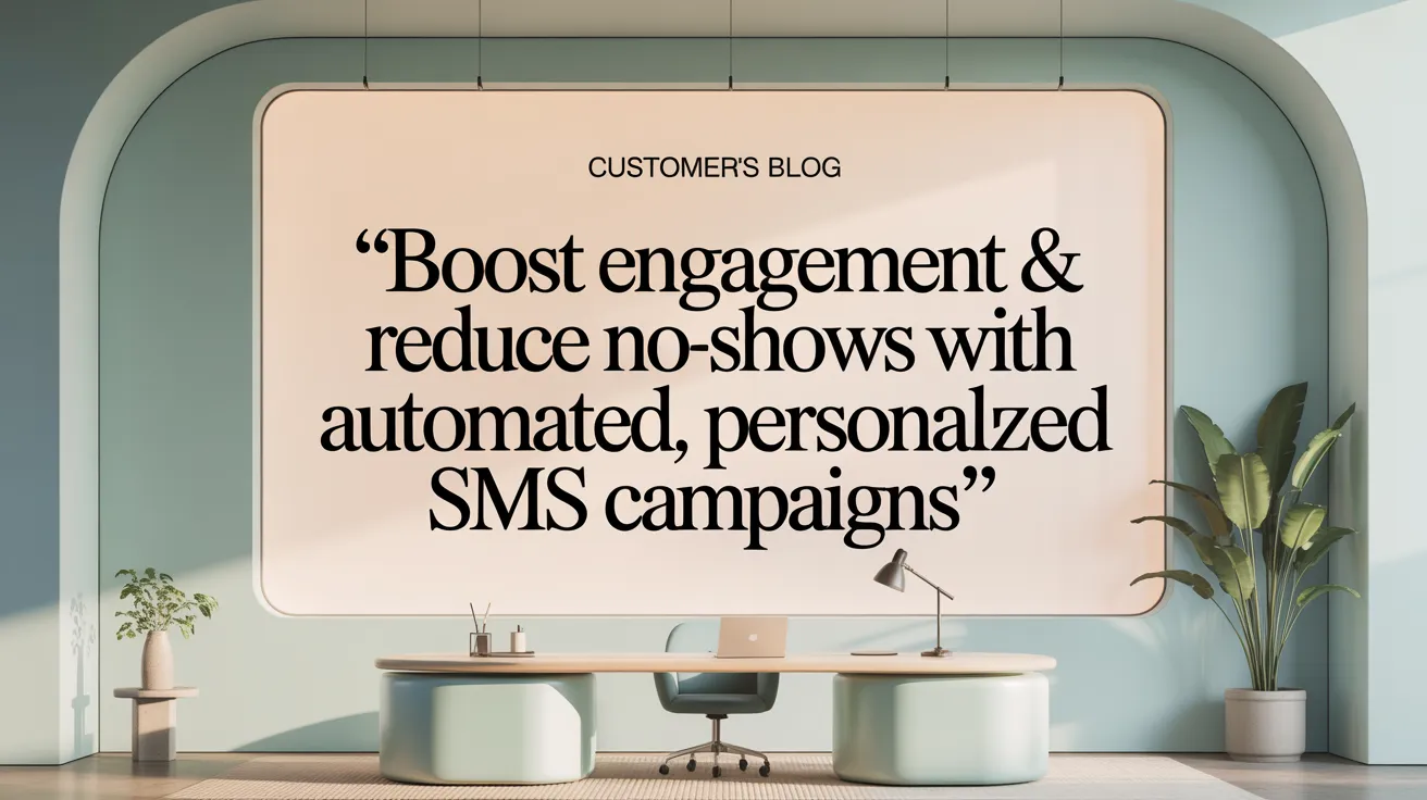 Boost Engagement &amp; Reduce No-Shows with Automated, Personalized SMS Campaigns
