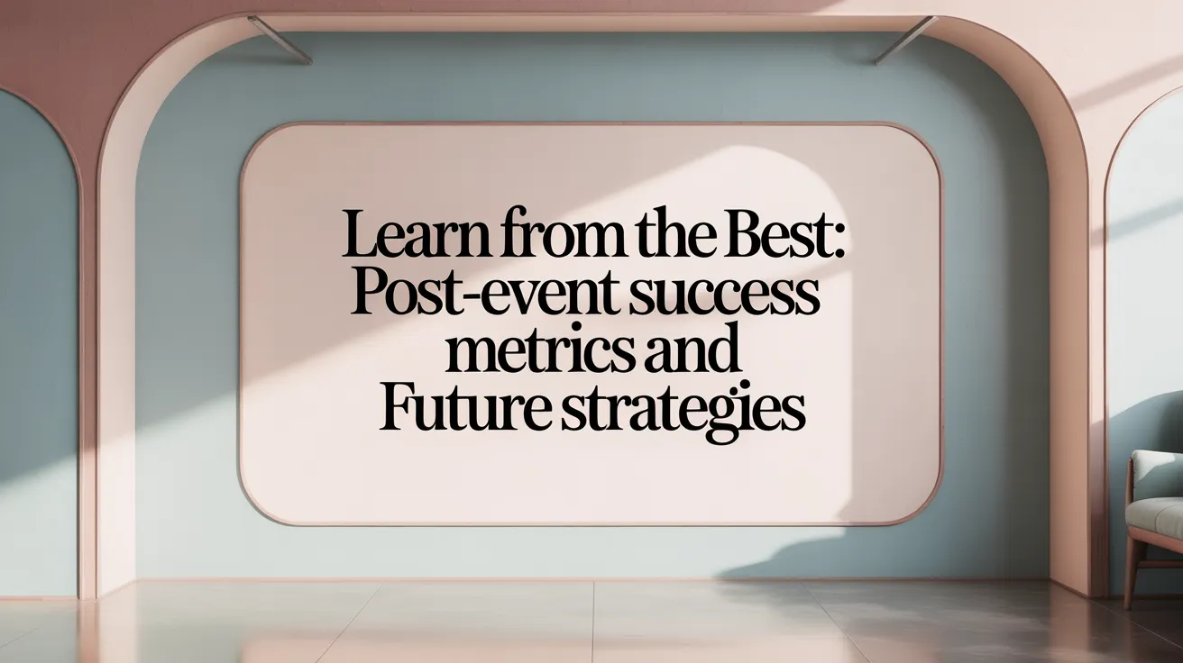 Learn from the Best: Post-Event Success Metrics and Future Strategies