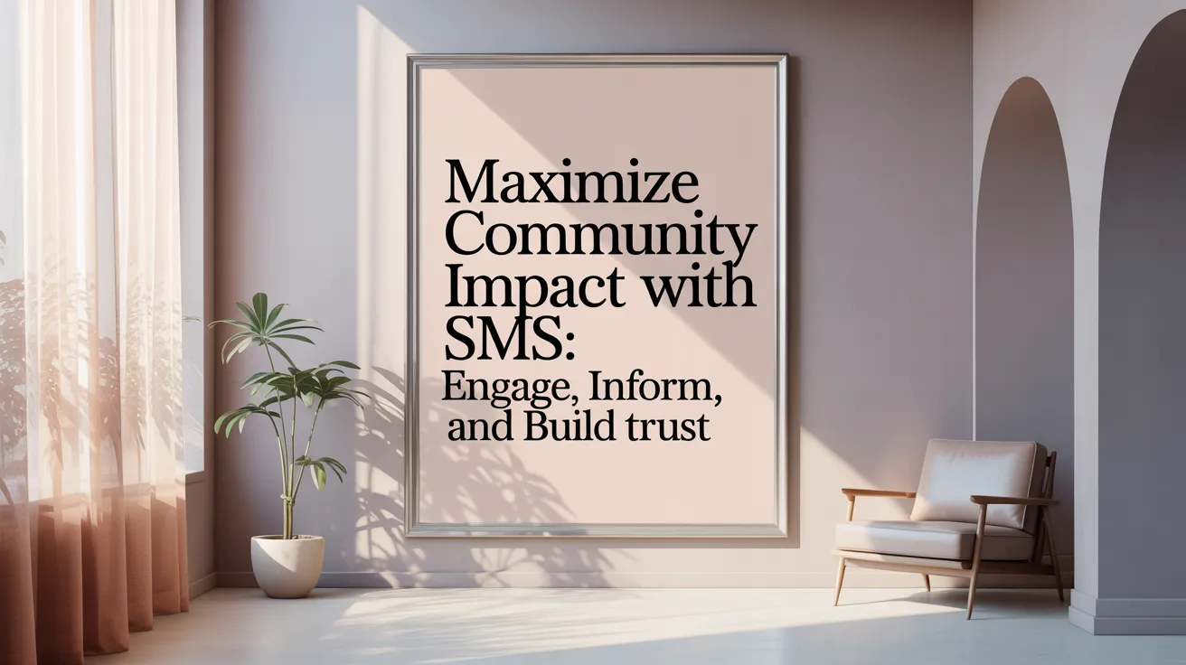 Maximize Community Impact with SMS: Engage, Inform, and Build Trust