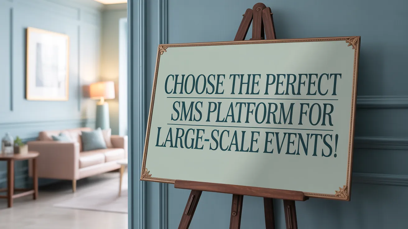 Choose the Perfect SMS Platform for Large-Scale Events!