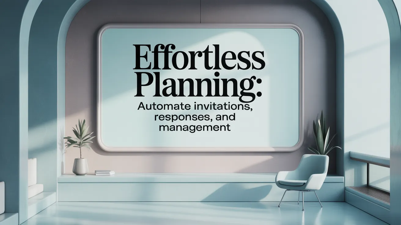 Effortless Planning: Automate Invitations, Responses, and Management