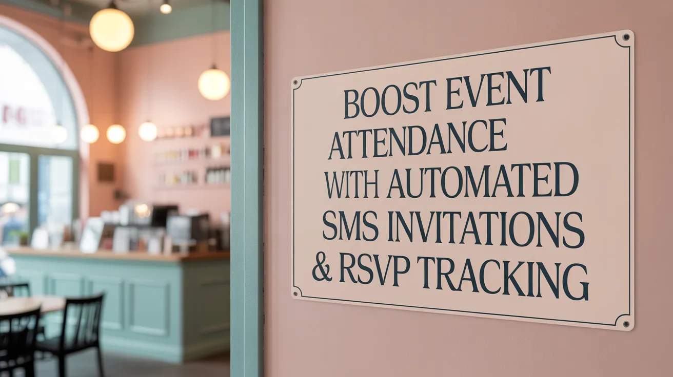 Boost Event Attendance with Automated SMS Invitations &amp; RSVP Tracking