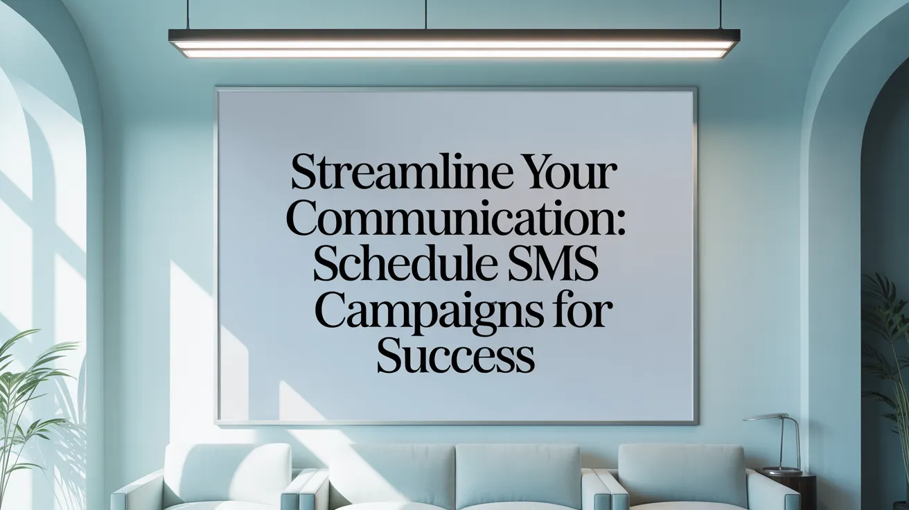 Streamline Your Communication: Schedule SMS Campaigns for Success