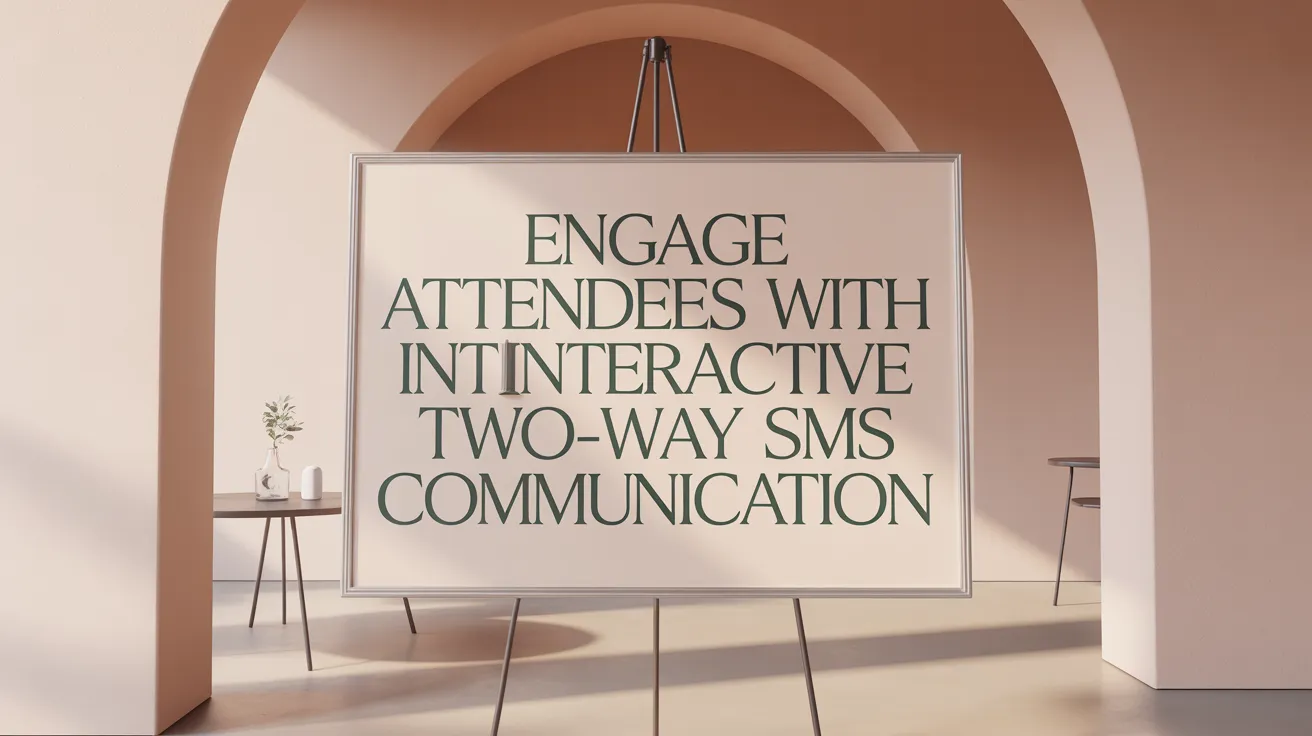 Engage Attendees with Interactive Two-Way SMS Communication