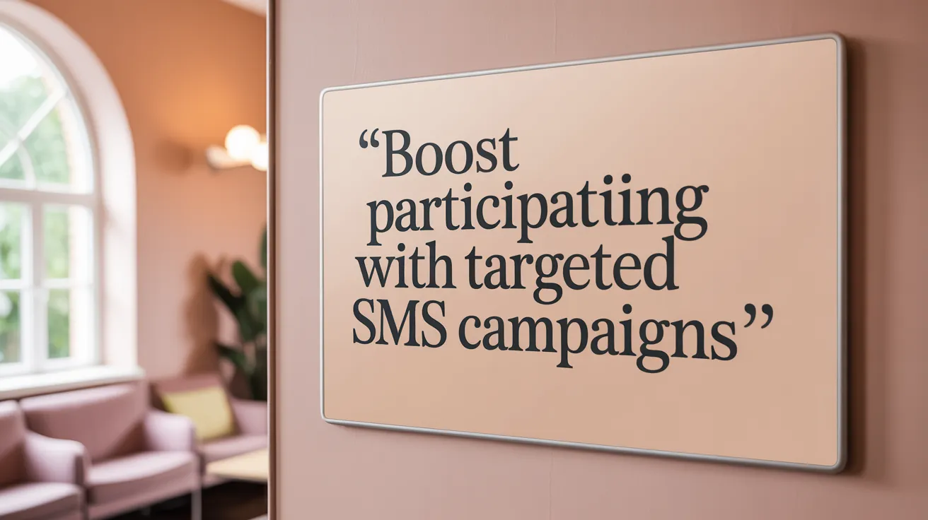Boost Participation with Targeted SMS Campaigns