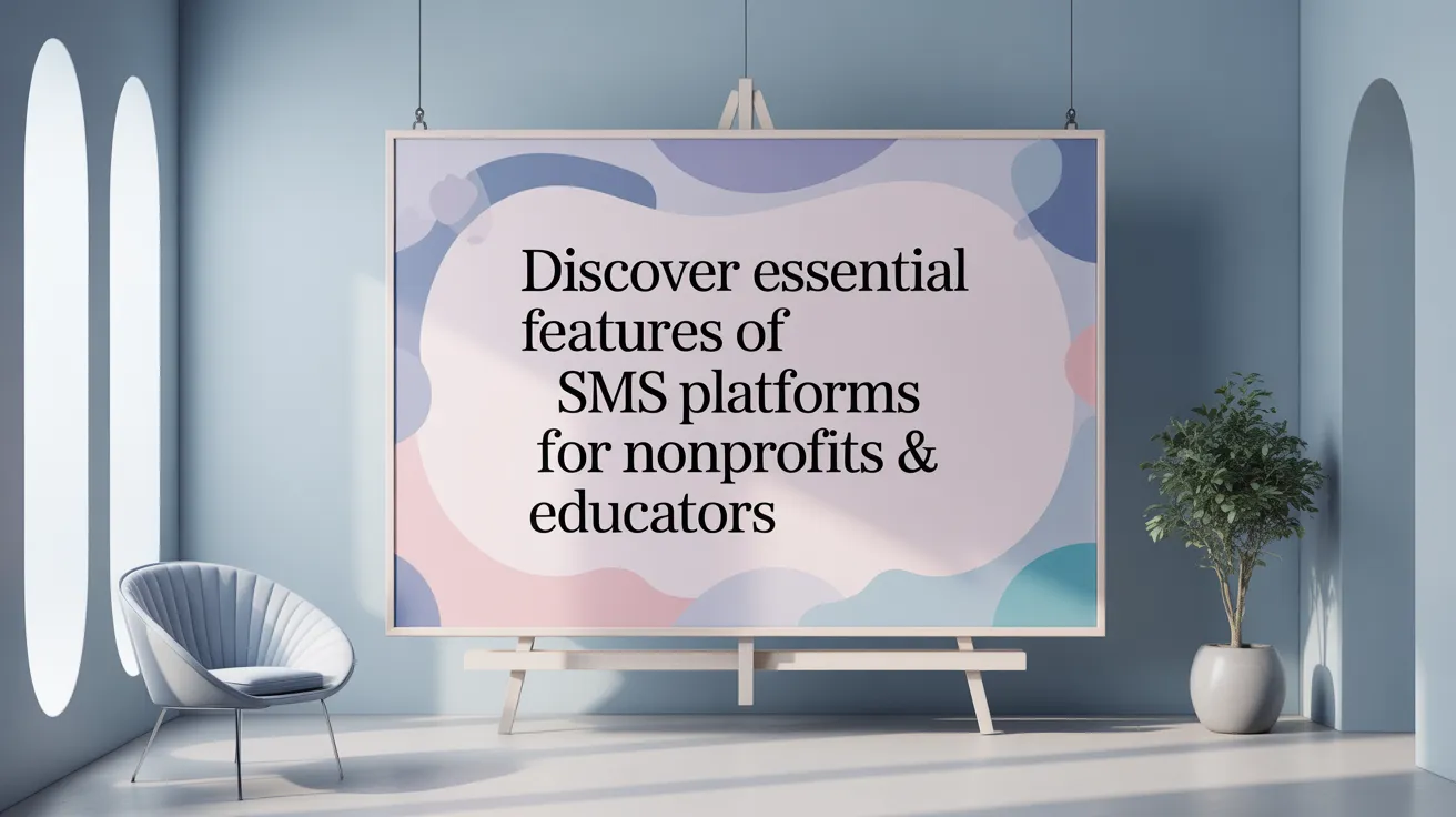 Discover Essential Features of SMS Platforms for Nonprofits &amp; Educators