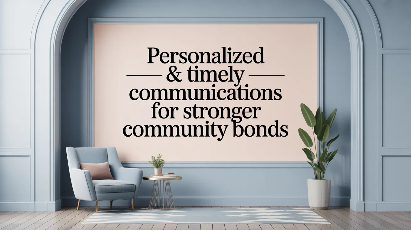 Personalized &amp; Timely Communications for Stronger Community Bonds