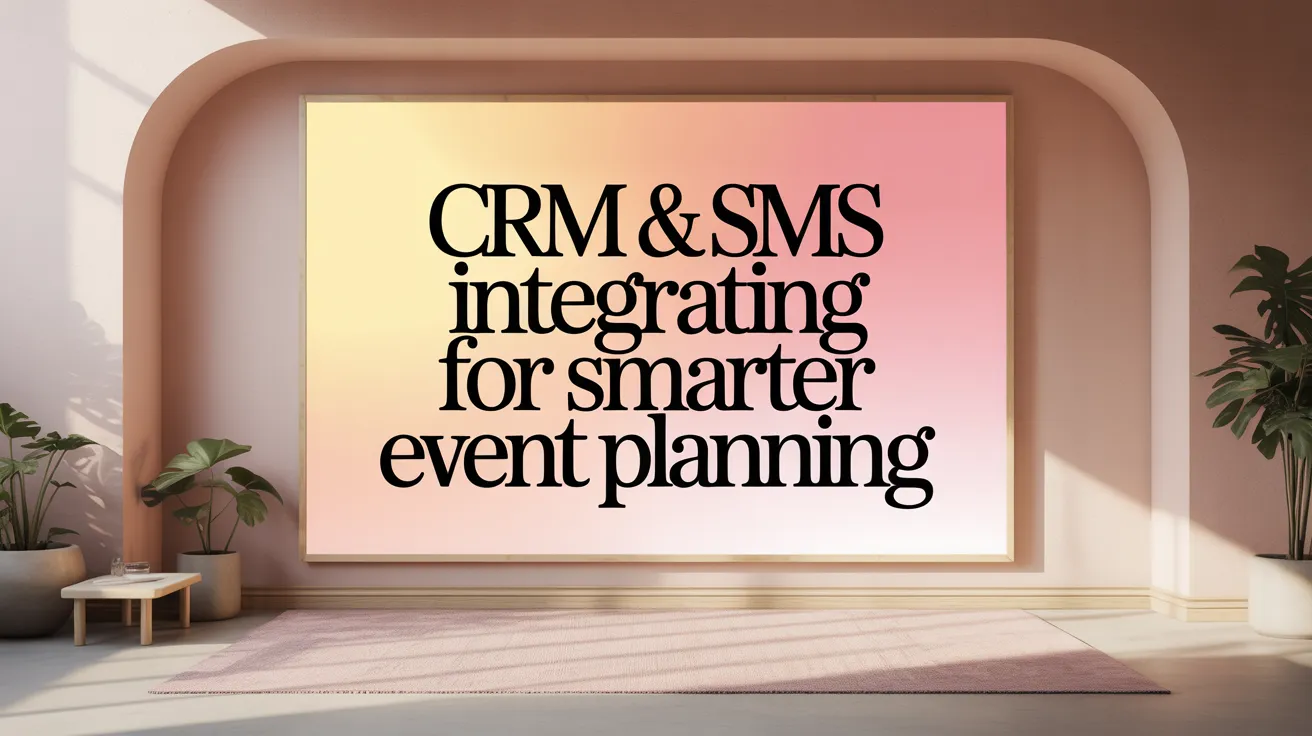 CRM &amp; SMS Integration for Smarter Event Planning