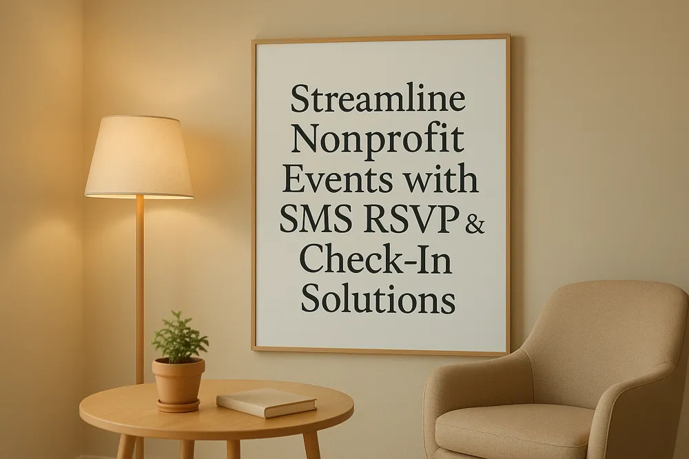 Streamline Nonprofit Events with SMS RSVP &amp; Check-In Solutions