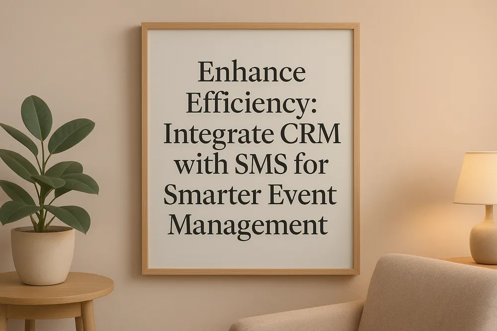 Enhance Efficiency: Integrate CRM with SMS for Smarter Event Management