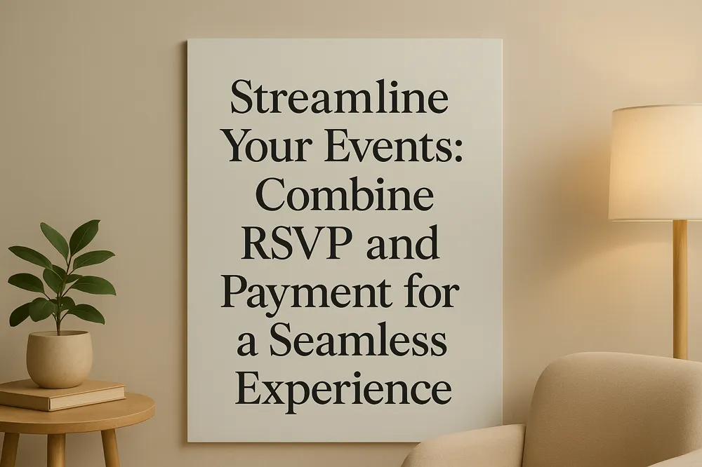 Streamline Your Events: Combine RSVP and Payment for a Seamless Experience