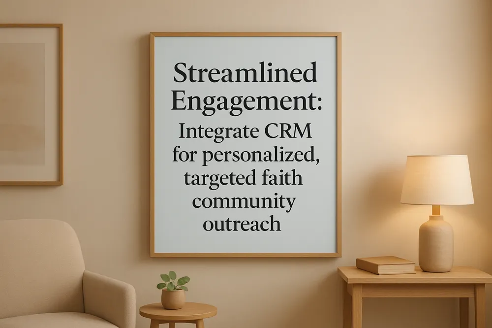 Streamlined Engagement: Integrate CRM for personalized, targeted faith community outreach