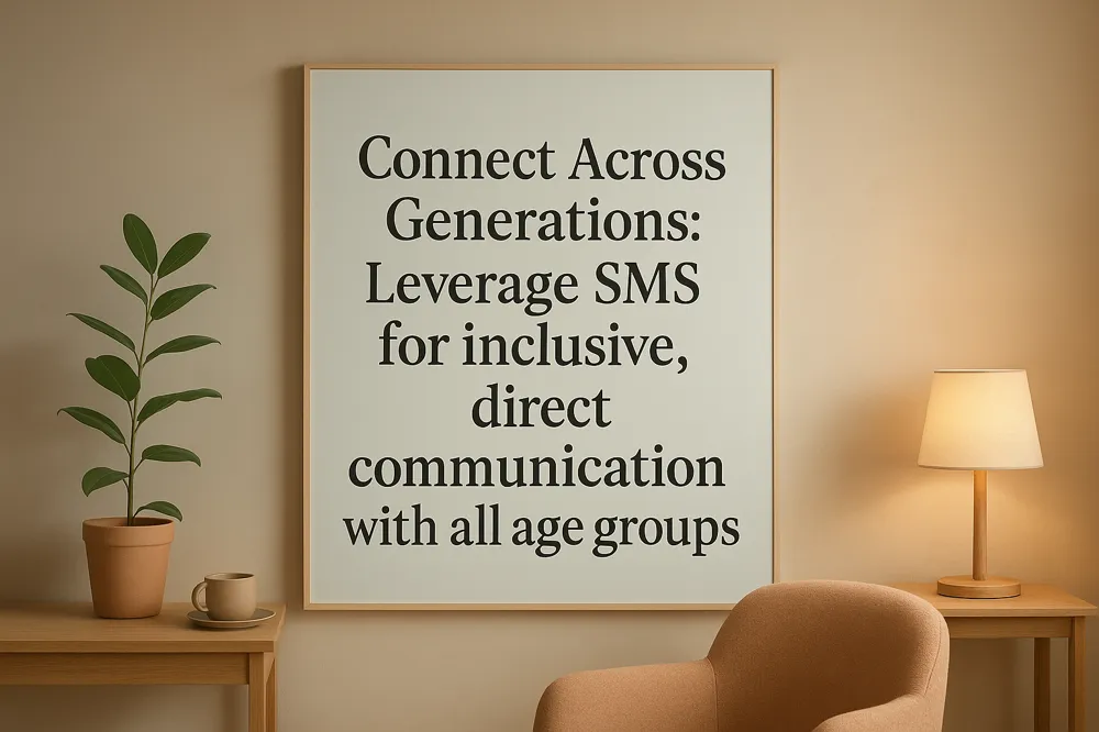 Connect Across Generations: Leverage SMS for inclusive, direct communication with all age groups