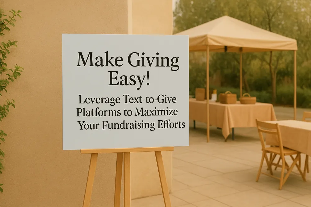 Make Giving Easy! Leverage Text-to-Give Platforms to Maximize Your Fundraising Efforts.