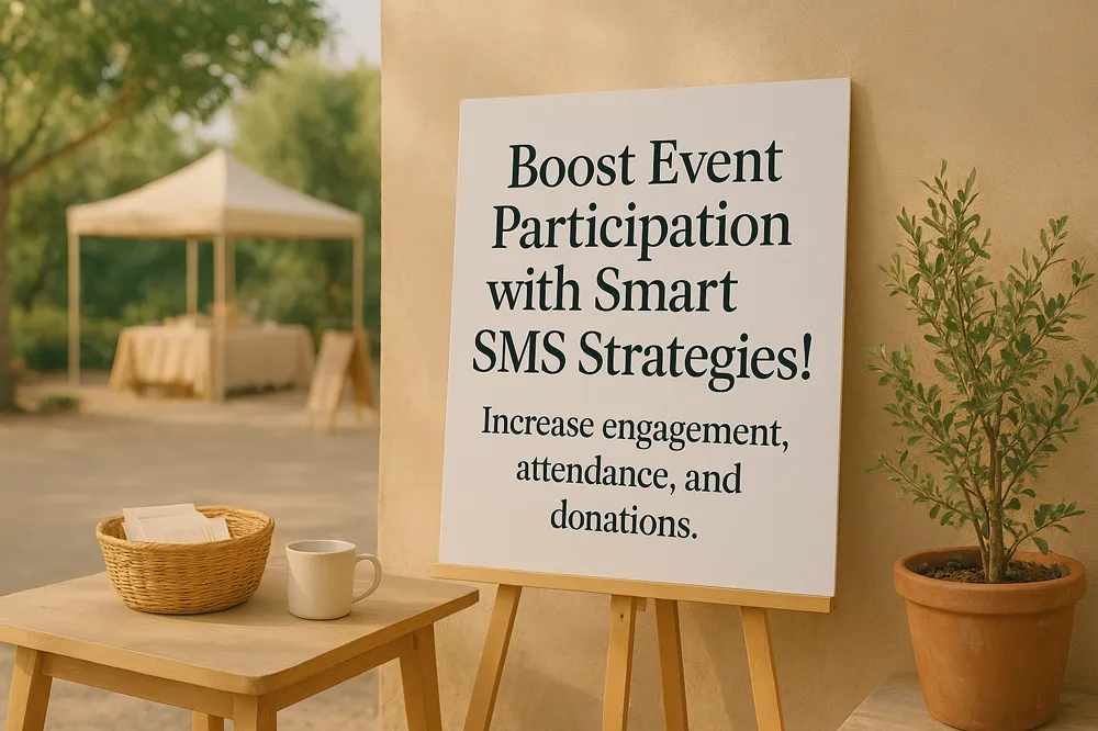 Boost Event Participation with Smart SMS Strategies! Increase engagement, attendance, and donations.