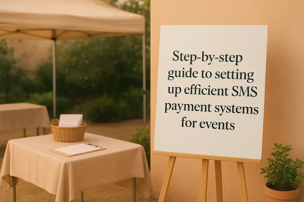 Step-by-step guide to setting up efficient SMS payment systems for events.