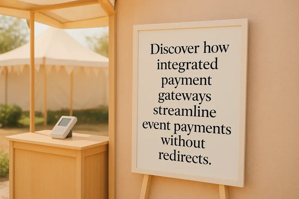 Discover how integrated payment gateways streamline event payments without redirects.