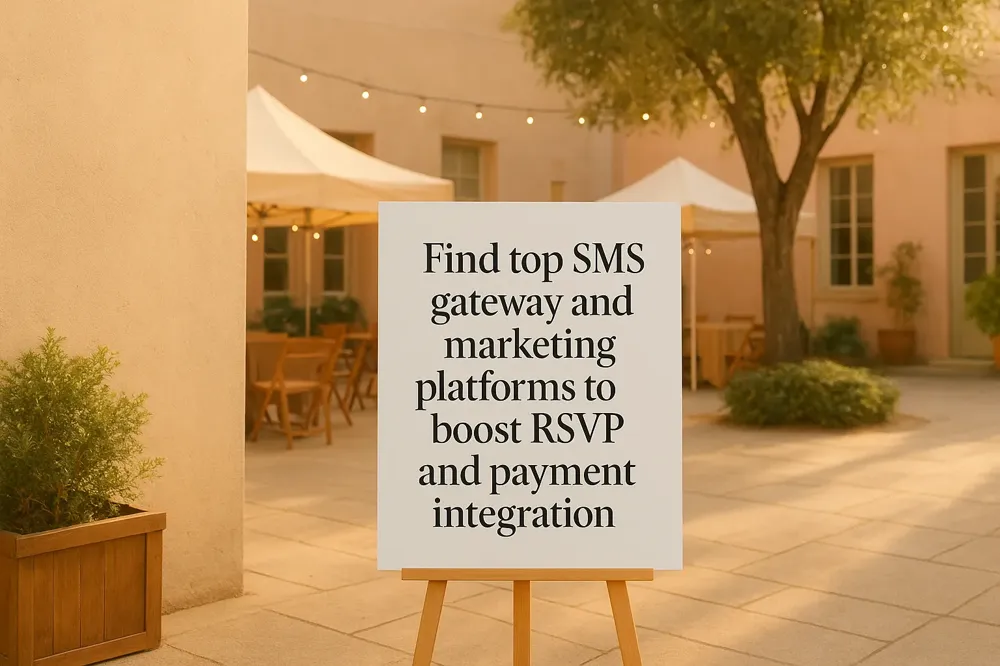 Find top SMS gateway and marketing platforms to boost RSVP and payment integration.