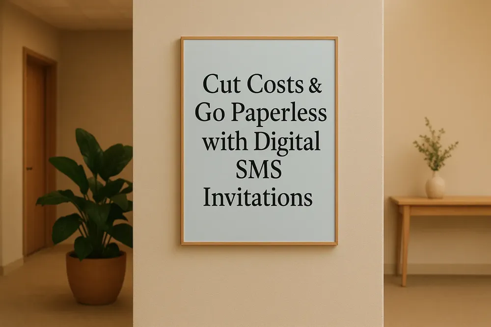 Cut Costs &amp; Go Paperless with Digital SMS Invitations