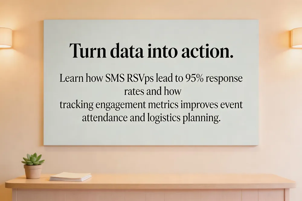 Turn data into action. Learn how SMS RSVPs lead to 95% response rates and how tracking engagement metrics improves event attendance and logistics planning.