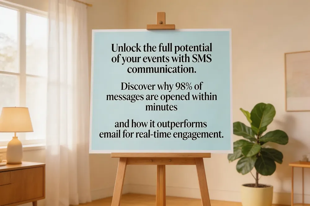 Unlock the full potential of your events with SMS communication. Discover why 98% of messages are opened within minutes and how it outperforms email for real-time engagement.