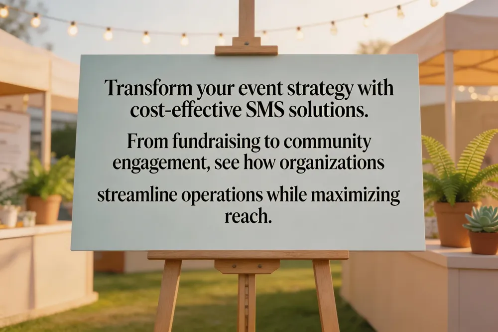 Transform your event strategy with cost-effective SMS solutions. From fundraising to community engagement, see how organizations streamline operations while maximizing reach.