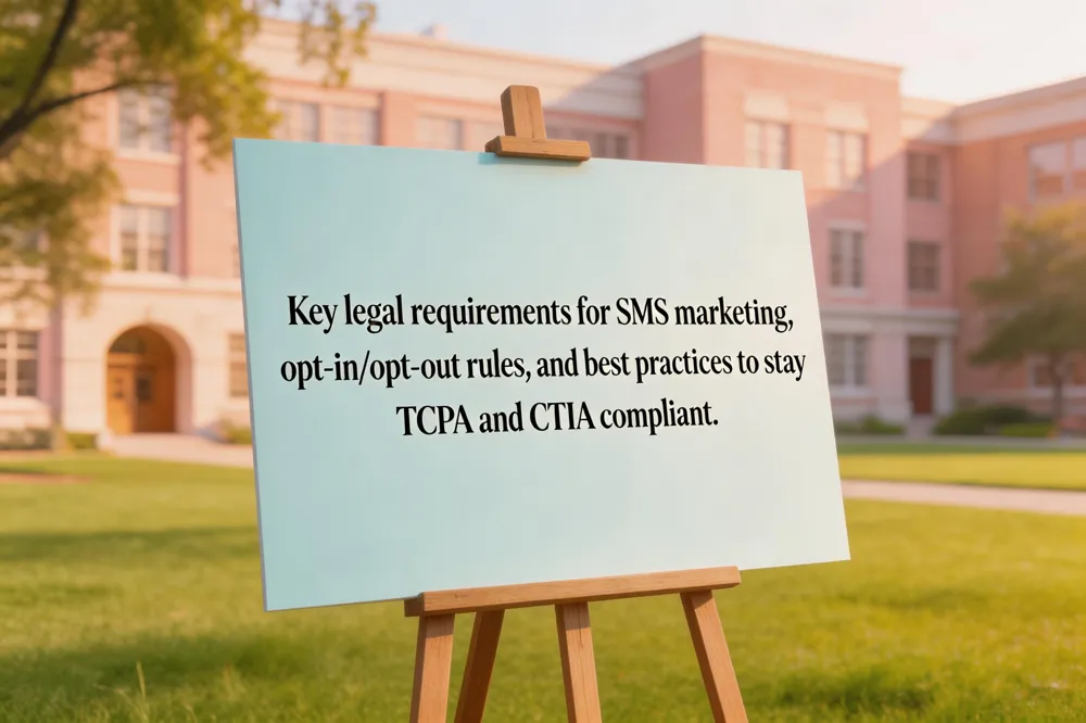 Key legal requirements for SMS marketing, opt‑in/opt‑out rules, and best practices to stay TCPA and CTIA compliant.