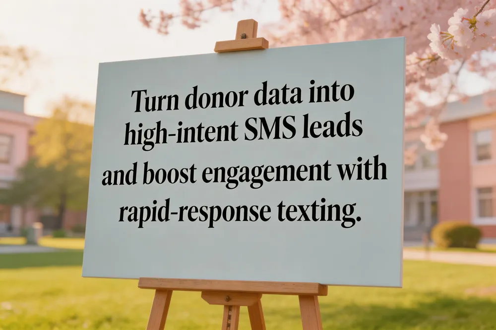Turn donor data into high‑intent SMS leads and boost engagement with rapid‑response texting.