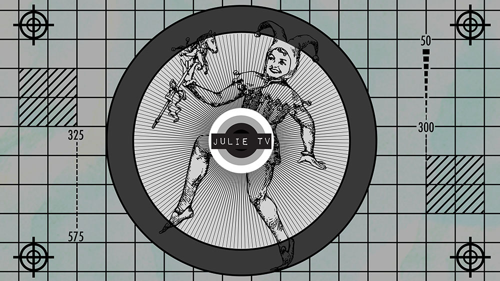 Julie TV test signal image.