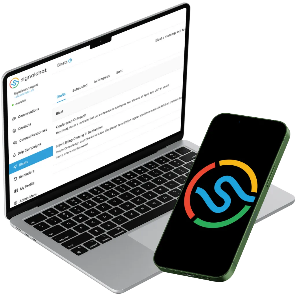 signalmatch web in laptop