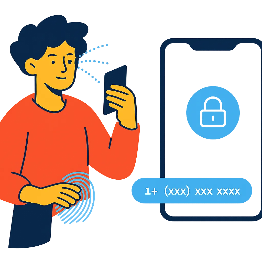 What is a Verified Toll-Free Number illustration