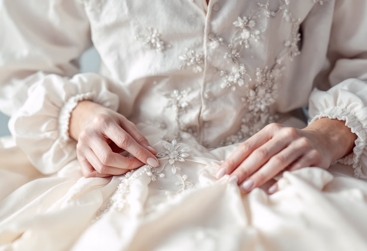 image of a tailor with a costume in the background