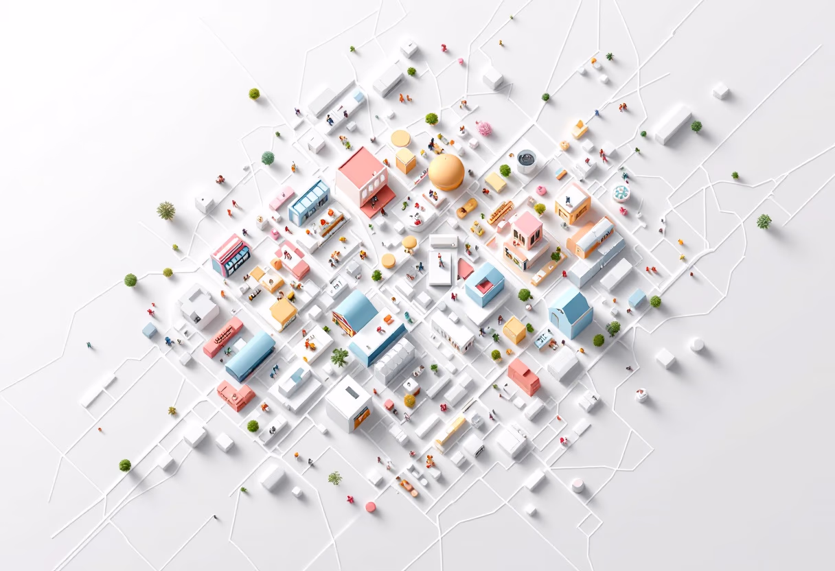 [background image] of a city map (for a pet store)