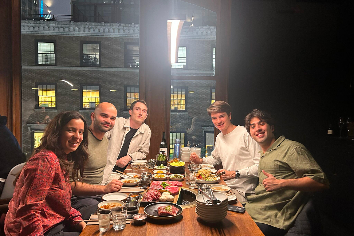 Zenyt Team At Dinner in NY