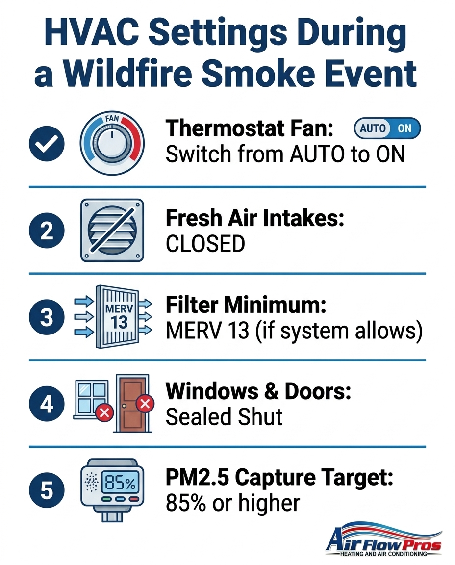 HVAC Settings During a Wildfire Smoke Event