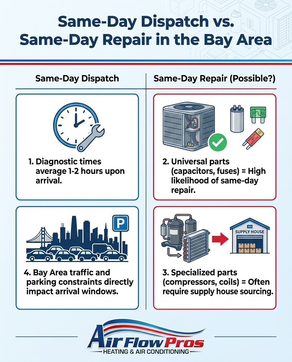Same-Day Dispatch vs. Same-Day Repair in the Bay Area