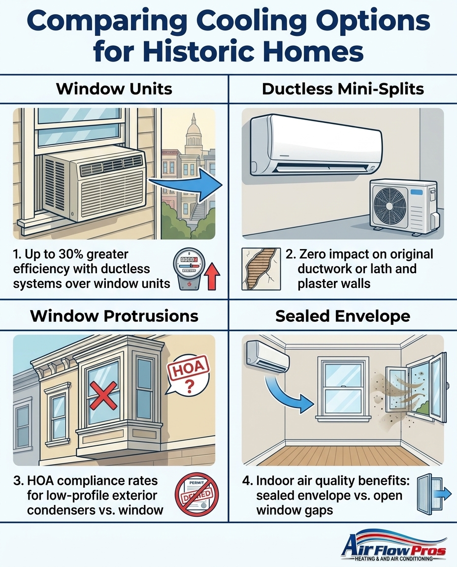 Comparing Cooling Options for Historic Homes