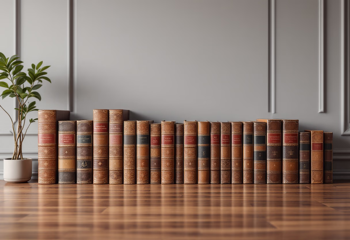 image of law books on shelf