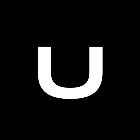 U avatar, white on black