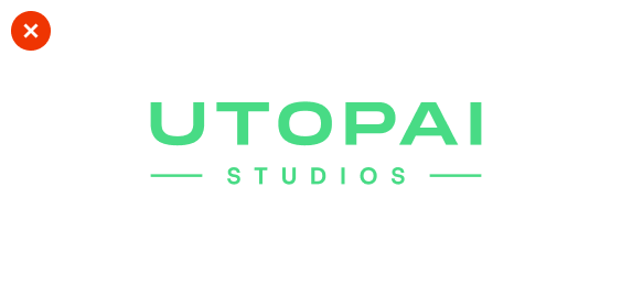 错误用法:UTOPAI 字标被改成亮绿色