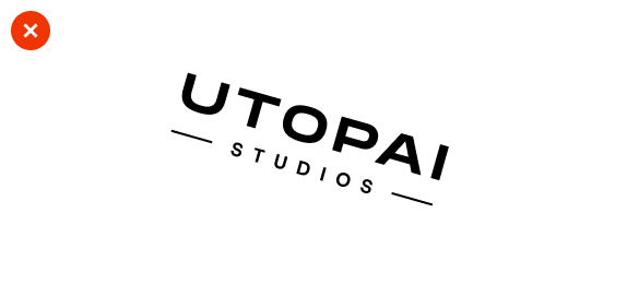 错误用法:UTOPAI 字标被旋转