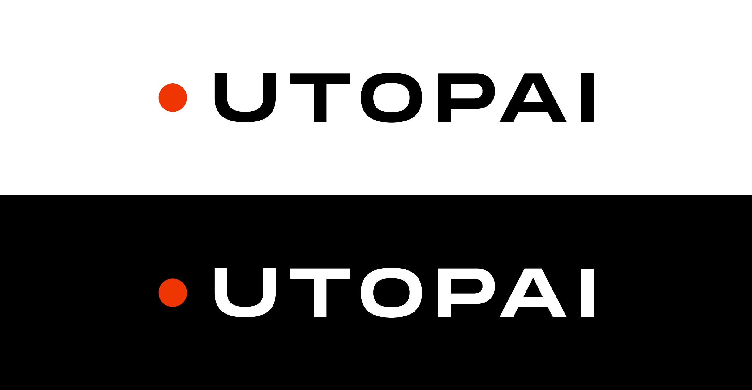Signal Dot lockup: the UTOPAI wordmark with one orange dot