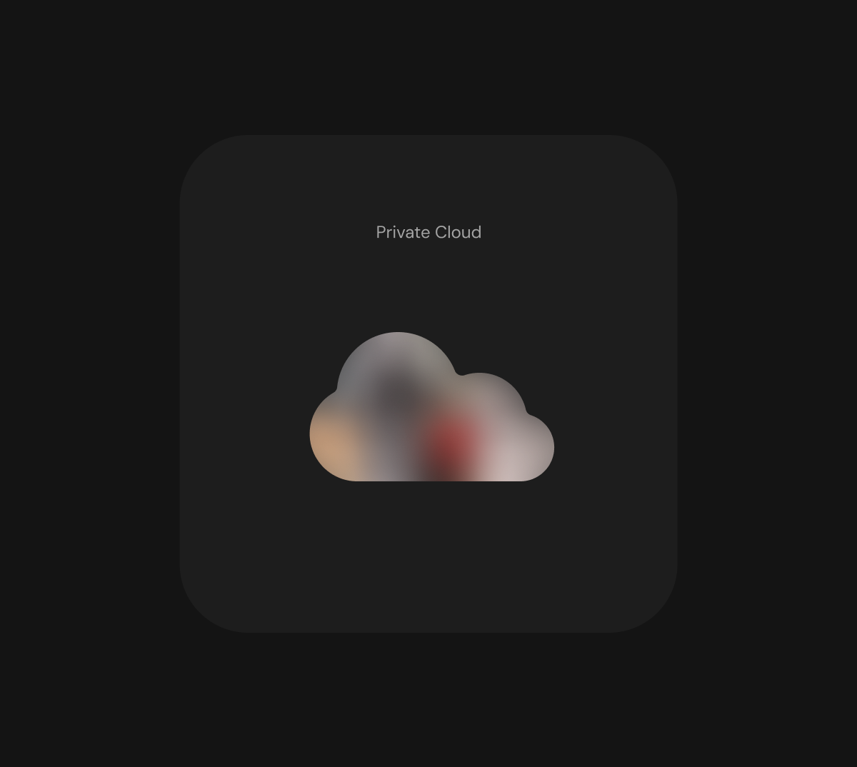 Private cloud deployment illustration