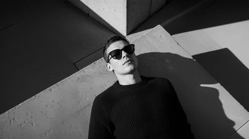 man lying on concrete