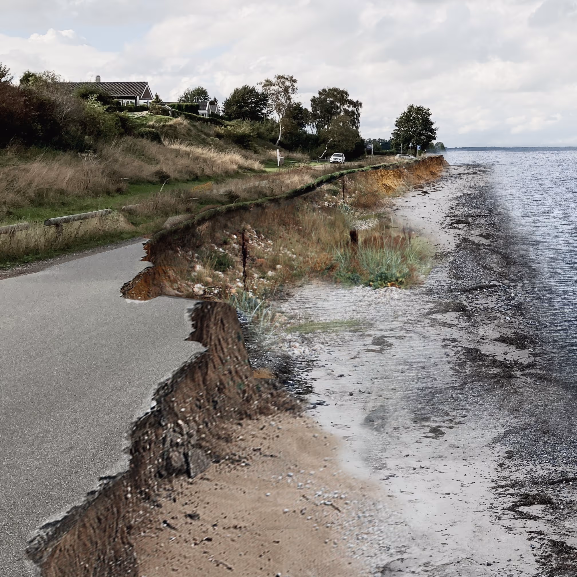 Visualisering af potentiel kysterosion: Schønherr