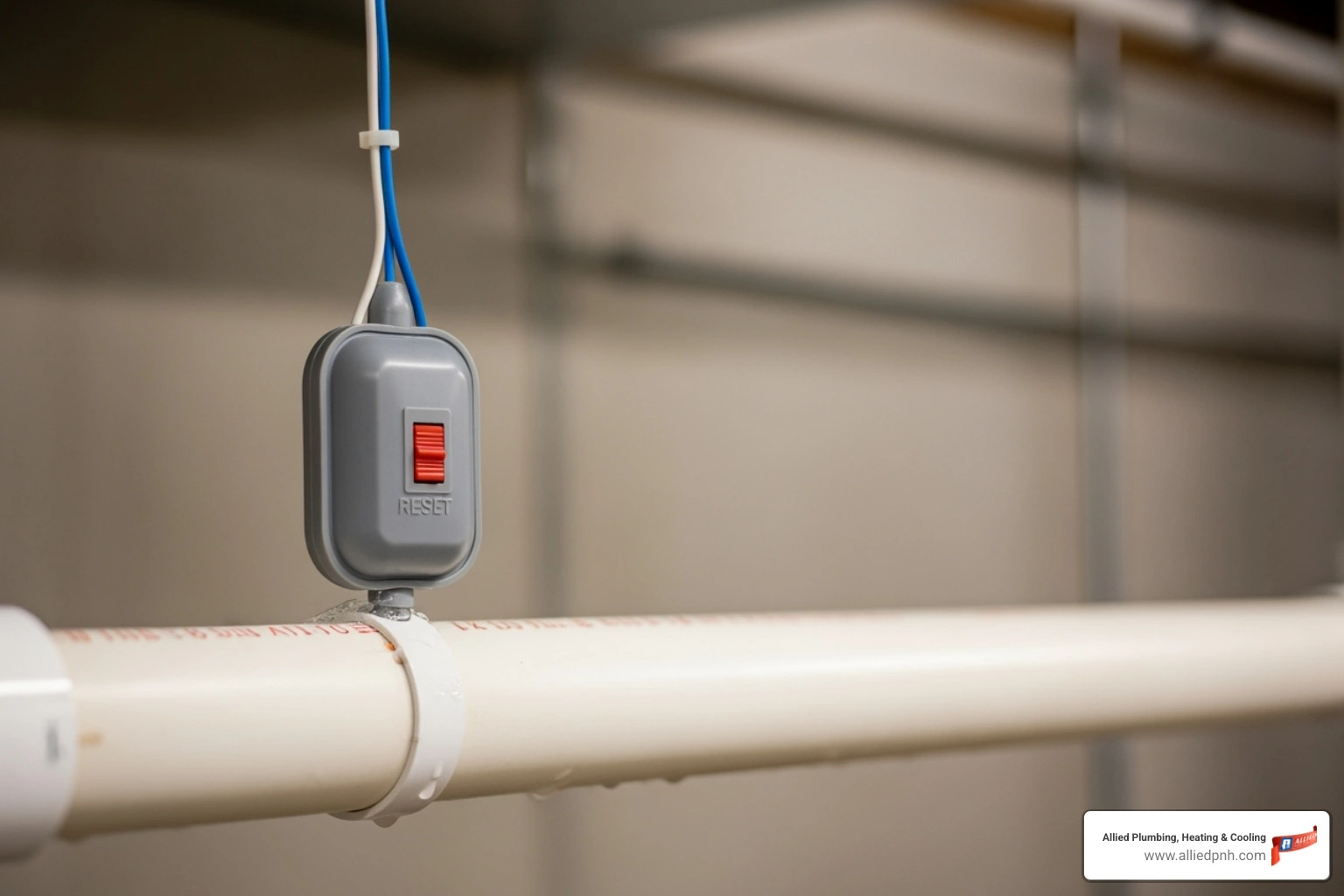 condensate drain line with a float switch - AC not turning on