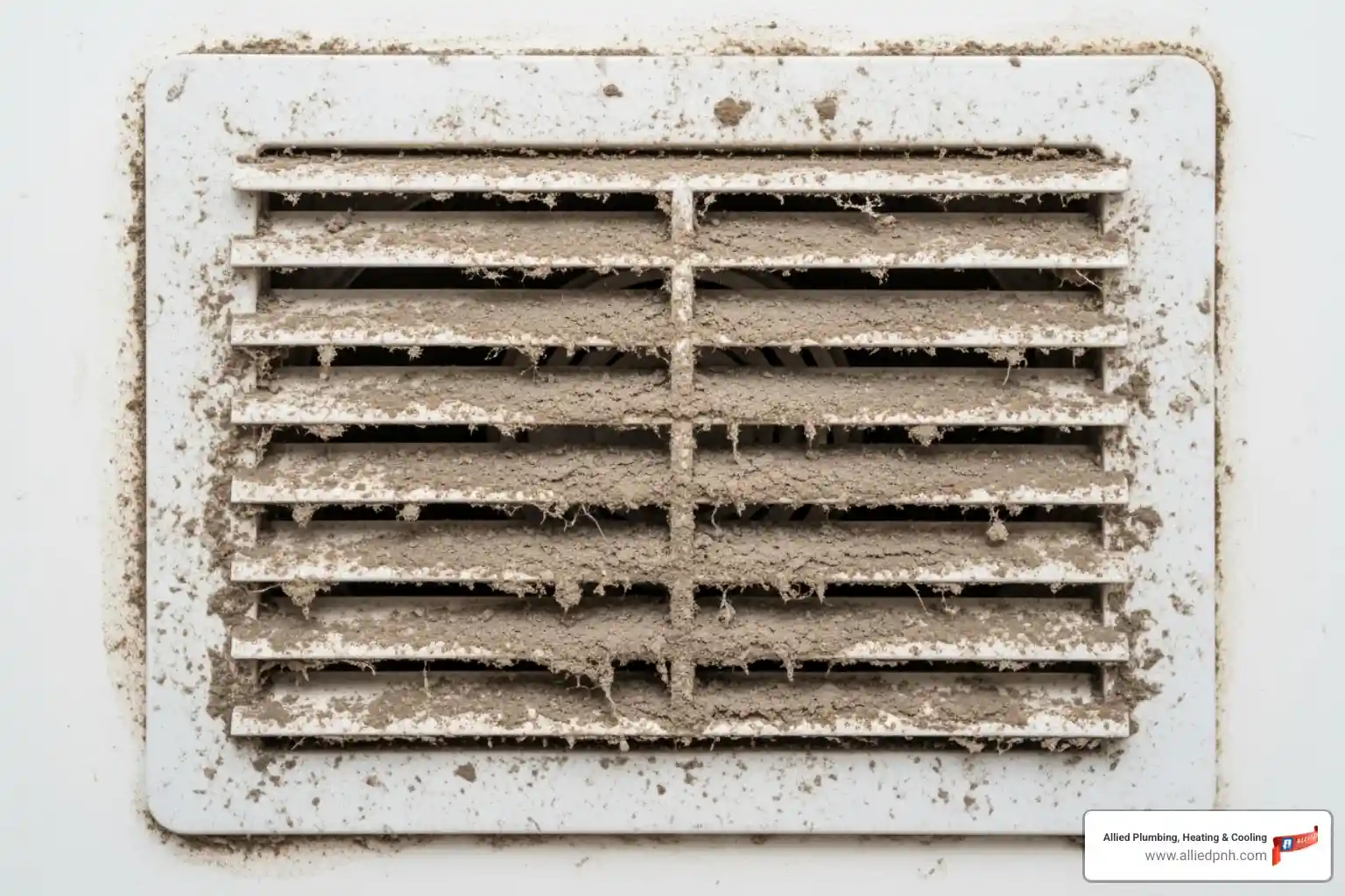 Dusty, clogged exhaust fan grille - Exhaust fan installation