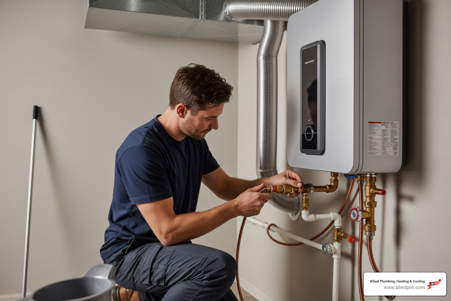 tankless water heater installation - "I'm looking to install the best tankless water heater. Which plumbing and heating companies in the Springfield area offer installations with good warranties?"